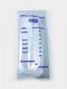 Пакет фасовочный ПВД 30*40 30 мкм  1/500/4000